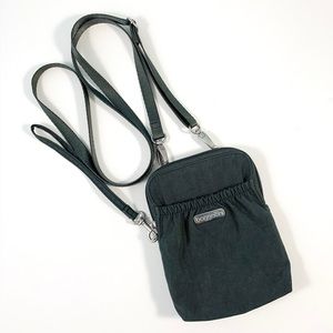 Baggallini Crossbody Purse, Mini Purse, Gray